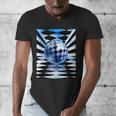 Frutiger Aero Aesthetic Tech Checkered Room Orb Sky Men's V-Neck T-Shirt Frutiger Aero Aesthetic Tech Checkered Room Orb Sky Men's V-Neck T-Shirt