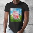 Frutiger Aero Aesthetic Tech Kawaii Strawberry Milk Fishes Men's V-Neck T-Shirt Frutiger Aero Aesthetic Tech Kawaii Strawberry Milk Fishes Men's V-Neck T-Shirt