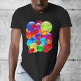 Frutiger Aero Aesthetic Tech Orb Pattern Heart Cherry Lips Men's V-Neck T-Shirt Frutiger Aero Aesthetic Tech Orb Pattern Heart Cherry Lips Men's V-Neck T-Shirt
