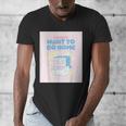 Fun Cute Introvert Cat Character Quote Men Women Men's V-Neck T-Shirt