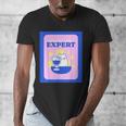 Fun Cute Introvert Cat Character With Wine Men's V-Neck T-Shirt Fun Cute Introvert Cat Character With Wine Men's V-Neck T-Shirt