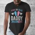Future Dad Pink Or Blue Daddy Loves You Gender Reveal Men's V-Neck T-Shirt
