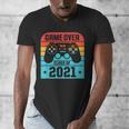 Game Over Class Of 2021 Shirt Students Graduation Men's V-Neck T-Shirt