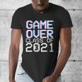 Game Over Class Of 2021 Video Games Graduation Gamer Men's V-Neck T-Shirt