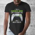 Gamer Dad Gaming Shirts Fathers Day Video Game Daddy Men's V-Neck T-Shirt