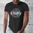 Gender Reveal Dad Daddy To Be Pink Or Blue Baby Shower Men's V-Neck T-Shirt