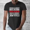 Genealogist Miracle Worker Genealogy Graduation Men's V-Neck T-Shirt