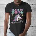 Girls Class Of 2034 Magical Unicorn Graduation Cap Men's V-Neck T-Shirt