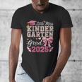Girls Little Miss Kindergarten Grad 2025 Coquette Graduation Men's V-Neck T-Shirt