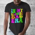 In My Glowing Dad Era Groovy Colorful Bright Men's V-Neck T-Shirt In My Glowing Dad Era Groovy Colorful Bright Men's V-Neck T-Shirt