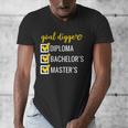 Goal Digger Inspirational Quotes Master's Degree Graduation Men's V-Neck T-Shirt