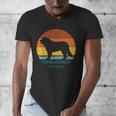 Golden Mountain Vintage Retro Mum Dad Dog Men Women Kids Men's V-Neck T-Shirt