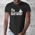 Golffather Father Dad Golfer Golfing Golf Club Putter Men's V-Neck T-Shirt