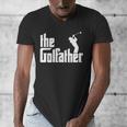 The GolfFather Golf Father God Father Dad Golfer Men's V-Neck T-Shirt The GolfFather Golf Father God Father Dad Golfer Men's V-Neck T-Shirt