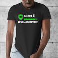 Grade 5 Level Achieved Video Gamer 5th Grade Graduation Men's V-Neck T-Shirt