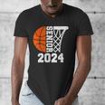 Graduate Senior Class Of 2024 Basketball Player Graduation Men's V-Neck T-Shirt