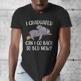 I Graduated Can I Go Back To Bed Now Koala Bear Graduation Men's V-Neck T-Shirt