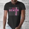 Graduation Class Of 2026 Senior 2026 Pink Bow Coquette Men's V-Neck T-Shirt