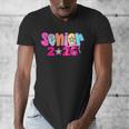 Graduation Class Of 2026 Senior Pink Coquette Bow 2026 Grade Men's V-Neck T-Shirt