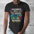 Graduation Shirt For 5th Grader Goodbye Hello Middle School Men's V-Neck T-Shirt
