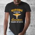 Graduation Shirt Nursing School Survivor Class Of 2018 Tee Men's V-Neck T-Shirt
