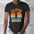 Graduation Six Seven Bruh Dabbing 67 Meme 6 7 Boys Kids Men's V-Neck T-Shirt