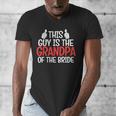Grandpa Of The Bride Wedding Bride Grandfather Men Dad Men's V-Neck T-Shirt