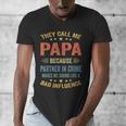 Grandpa Shirts Dad Partner In Crime Shirt Men's V-Neck T-Shirt Grandpa Shirts Dad Partner In Crime Shirt Men's V-Neck T-Shirt