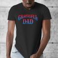Grateful Dads World's Greatest Dad Fathers Day Men's V-Neck T-Shirt Grateful Dads World's Greatest Dad Fathers Day Men's V-Neck T-Shirt