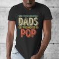 Only The Greatest Dads Get Promoted To Pop Men's V-Neck T-Shirt