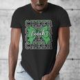Green Sport Loud Proud Cheer Coach Dad Father's Day Men's V-Neck T-Shirt Green Sport Loud Proud Cheer Coach Dad Father's Day Men's V-Neck T-Shirt