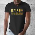 Grilling Art For Men Dad Barbecue Meat Smoking BBQ Men's V-Neck T-Shirt