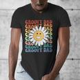 Groovy Dad Matching Outfit Fathers Day Family Retro Vintage Men's V-Neck T-Shirt