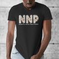 Groovy NNP Neonatal Nurse Practitioner Floral Graduation Men's V-Neck T-Shirt