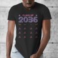 Grow With Me Graduation First Day Of School Class Of 2036 Men's V-Neck T-Shirt