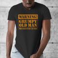 Grumpy Old Man Tee Shirt For Grandfathers Dads Father's Day Men's V-Neck T-Shirt