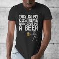 Halloween This Is My Costume Give Me Skeleton Dad Men Men's V-Neck T-Shirt