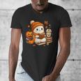 Halloween Ghost Reading Book Lovers Coffee Girl Women Men's V-Neck T-Shirt Halloween Ghost Reading Book Lovers Coffee Girl Women Men's V-Neck T-Shirt