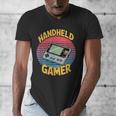 Handheld Gamer Retro Portable Console Nostalgia Men's V-Neck T-Shirt