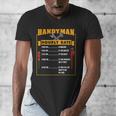 Handyman Hourly Rate Fathers Day Dad Men's V-Neck T-Shirt Handyman Hourly Rate Fathers Day Dad Men's V-Neck T-Shirt