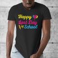 Happy Last Day Of School Graduation Teacher Students T-Shirt Men's V-Neck T-Shirt