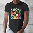 Happy Last Day Of School Teacher Kids Boys Girls Graduation Men's V-Neck T-Shirt