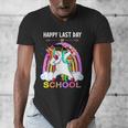 Happy Last Days Of School Graduation Class 2022 Unicorn Girl Men's V-Neck T-Shirt