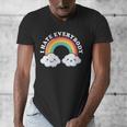 I Hate Everybody Rainbow Sarcastic Grumpy Introvert Men's V-Neck T-Shirt I Hate Everybody Rainbow Sarcastic Grumpy Introvert Men's V-Neck T-Shirt