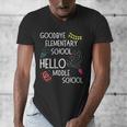 Hello Middle School Graduation Elementary School T-Shirt Men's V-Neck T-Shirt