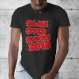 High School Graduation Tshirt Game Over Senior Class Of 2018 Men's V-Neck T-Shirt
