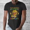 High School Level Complete Gamer Graduation Dinosaur 2021 Men's V-Neck T-Shirt