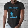 Hike-Trovert Hiking Humor Definition Introvert Men's V-Neck T-Shirt