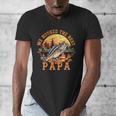 We Hooked The Best Papa Ever Fishing Dad Papa's Day Men's V-Neck T-Shirt
