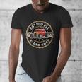 Hotrod Custom Car Automotive Nostalgia Distressed Men's V-Neck T-Shirt